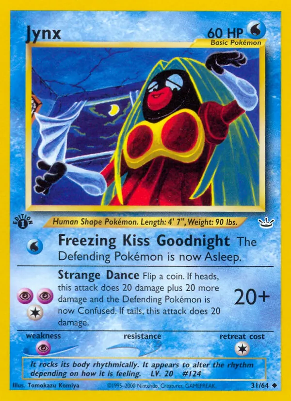 Carta Jynx, número 31/64 da coleção Neo Revelation