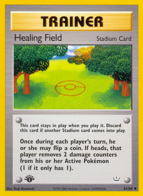 Carta Healing Field, número 61/64 da coleção Neo Revelation