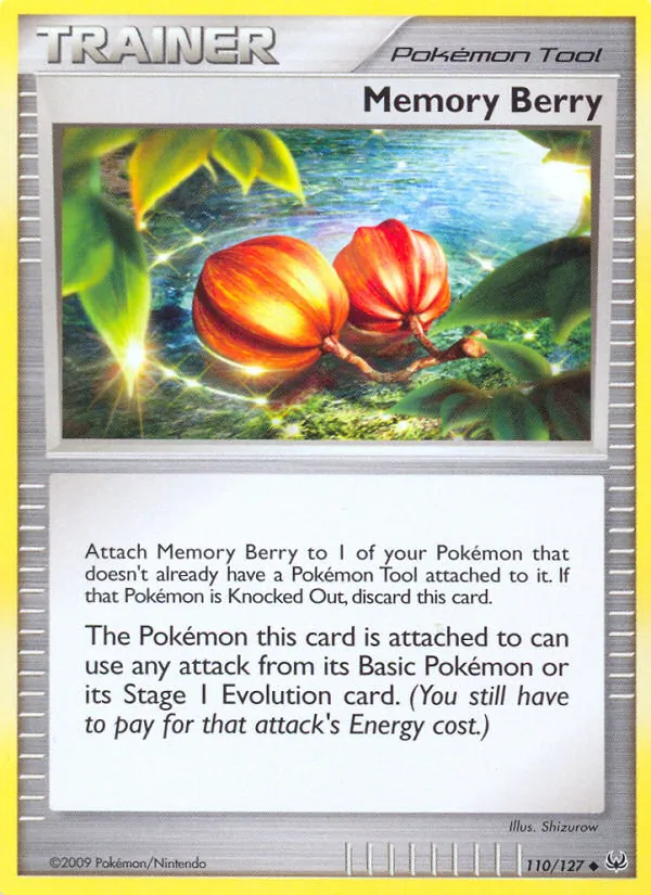 Carta Memory Berry, número 110/127 da coleção Platinum