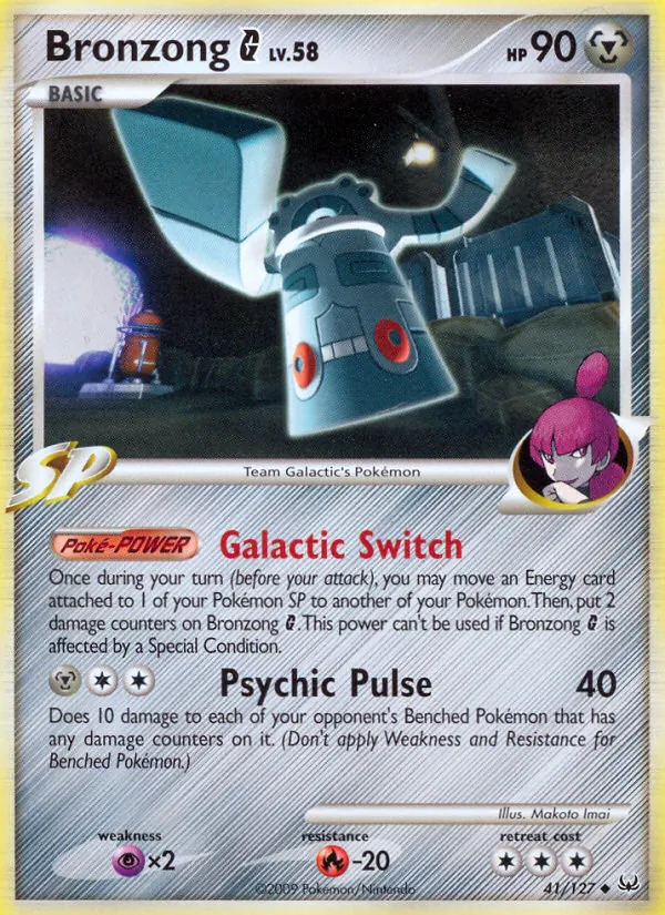Carta Bronzong G, número 41/127 da coleção Platinum
