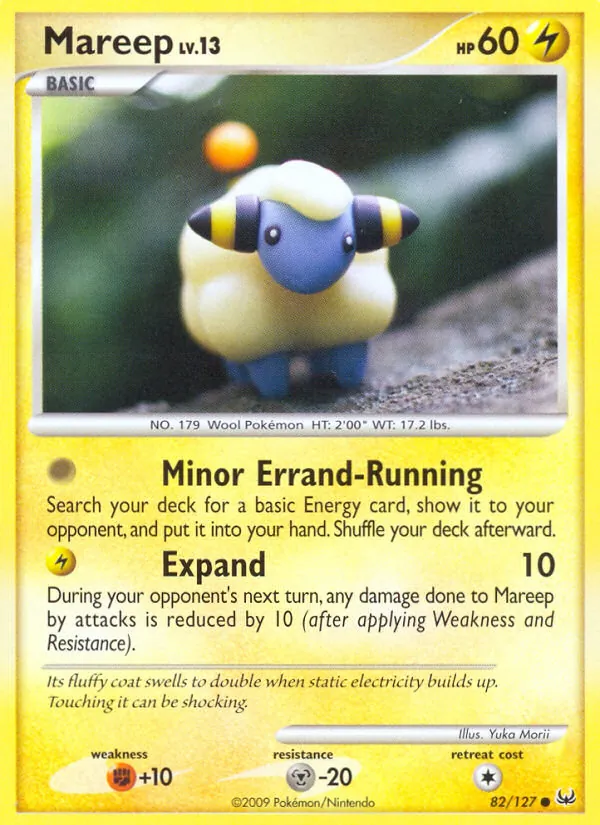 Carta Mareep, número 82/127 da coleção Platinum
