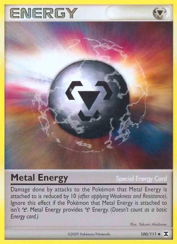 Carta Metal Energy, número 100/111 da coleção Rising Rivals