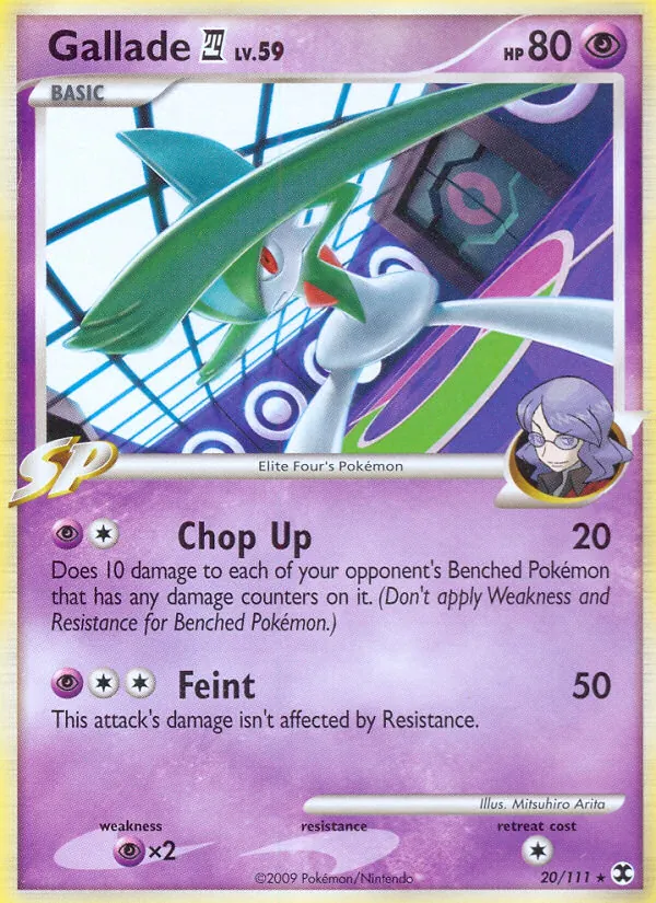 Carta Gallade E4, número 20/111 da coleção Rising Rivals