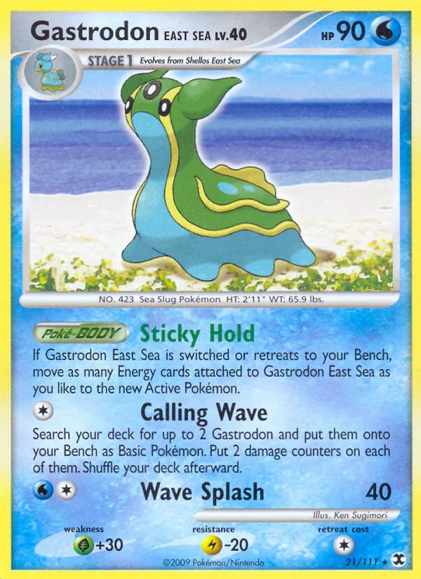 Carta Gastrodon East Sea, número 21/111 da coleção Rising Rivals