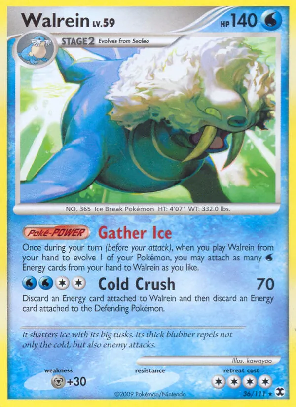 Carta Walrein, número 36/111 da coleção Rising Rivals