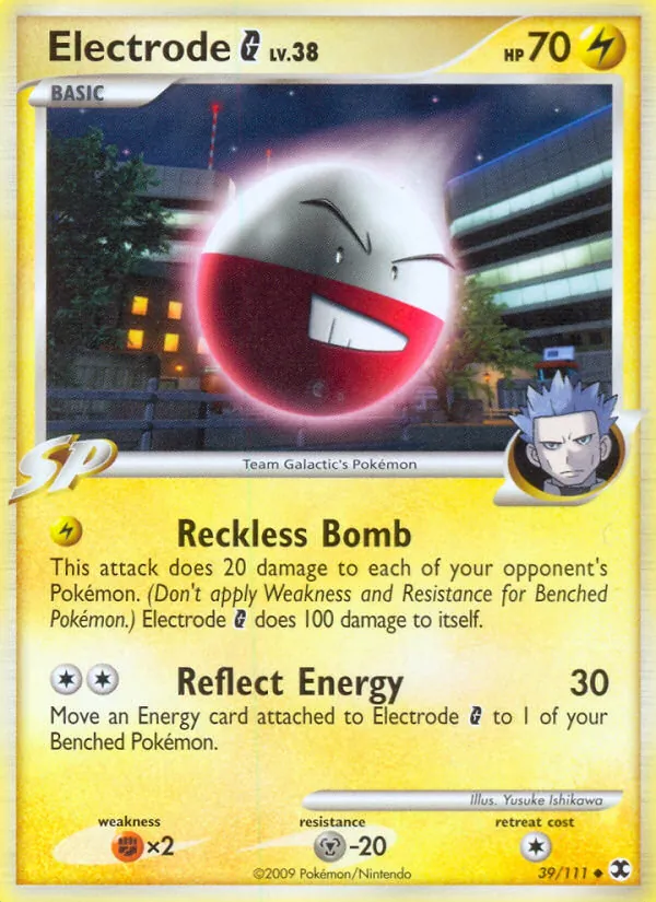Carta Electrode G, número 39/111 da coleção Rising Rivals