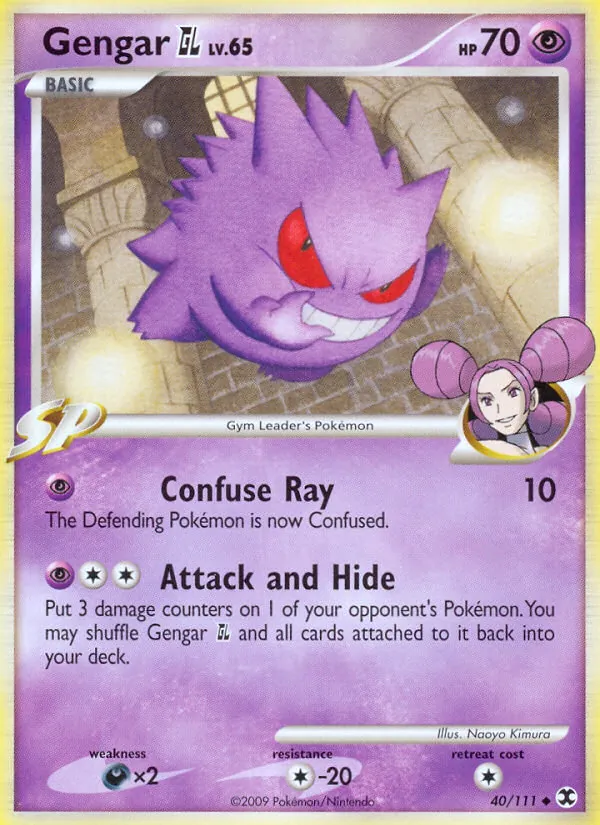 Carta Gengar GL, número 40/111 da coleção Rising Rivals