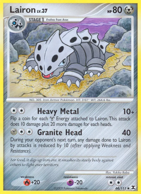 Carta Lairon, número 44/111 da coleção Rising Rivals