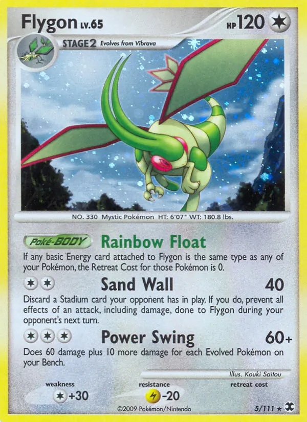 Carta Flygon, número 5/111 da coleção Rising Rivals
