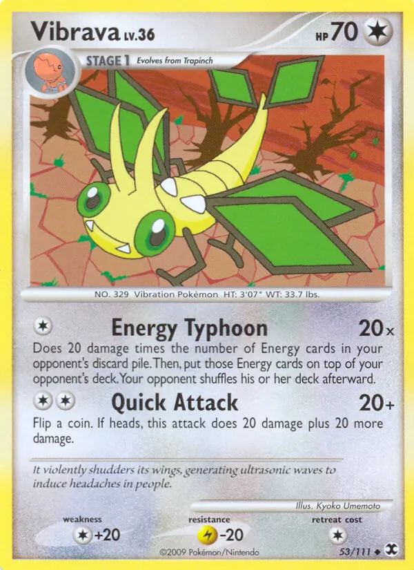 Carta Vibrava, número 53/111 da coleção Rising Rivals