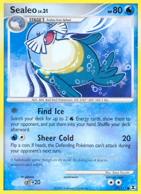 Carta Sealeo, número 77/111 da coleção Rising Rivals