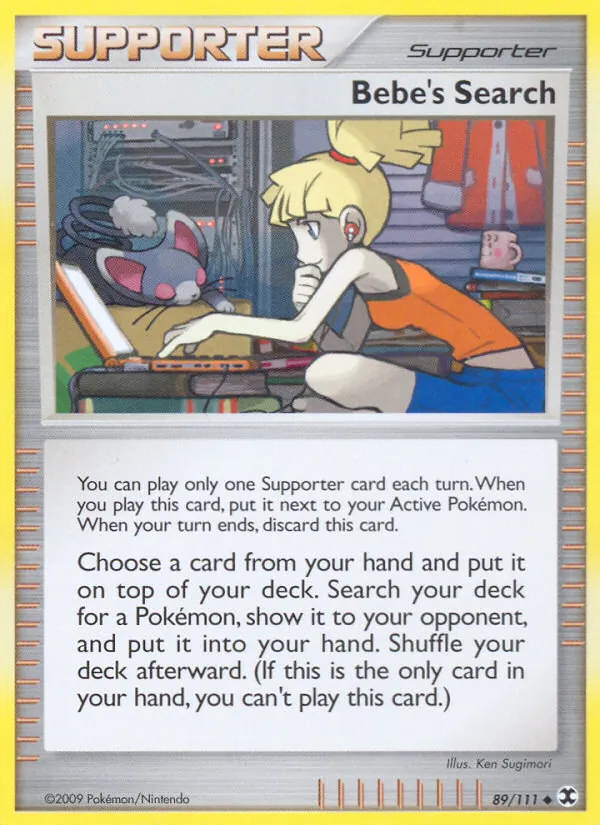 Carta Bebe's Search, número 89/111 da coleção Rising Rivals