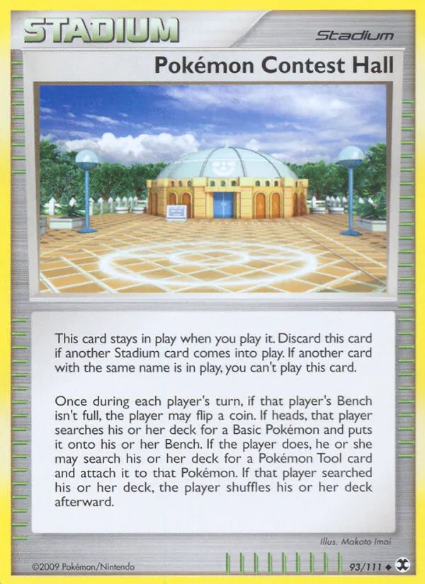 Carta Pokémon Contest Hall, número 93/111 da coleção Rising Rivals
