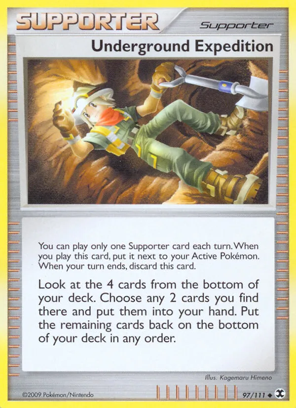 Carta Underground Expedition, número 97/111 da coleção Rising Rivals