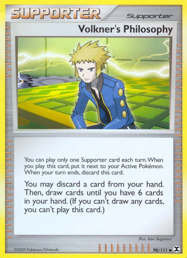 Carta Volkner's Philosophy, número 98/111 da coleção Rising Rivals