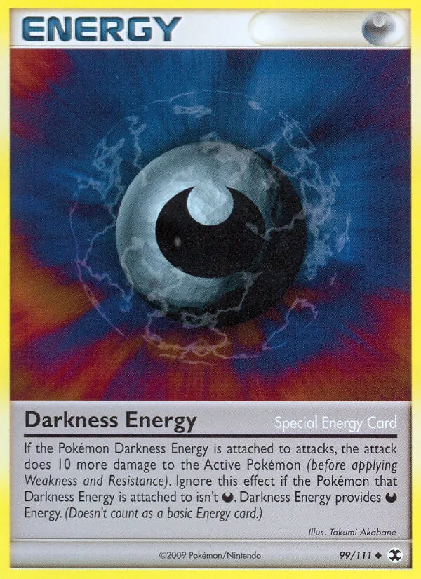 Carta Darkness Energy, número 99/111 da coleção Rising Rivals