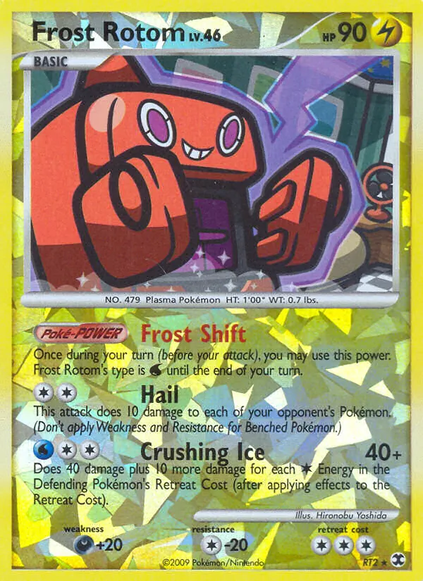 Carta Frost Rotom, número RT2/111 da coleção Rising Rivals