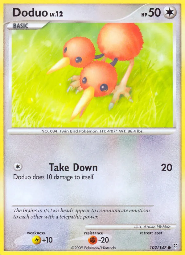 Carta Doduo, número 102/147 da coleção Supreme Victors