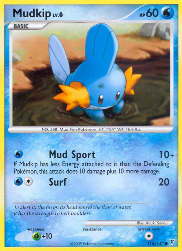 Carta Mudkip, número 116/147 da coleção Supreme Victors
