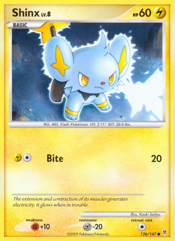 Carta Shinx, número 126/147 da coleção Supreme Victors