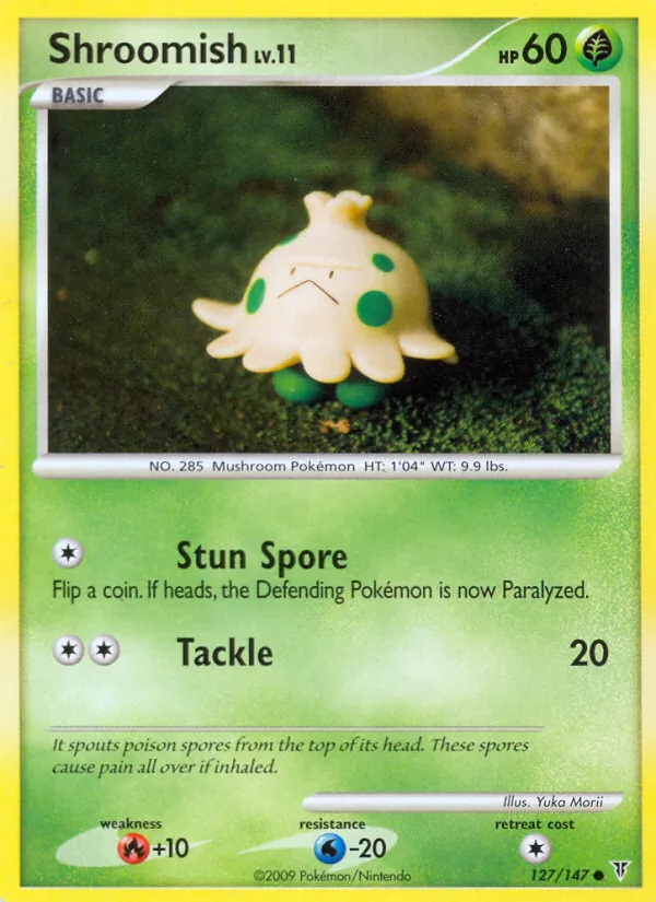 Carta Shroomish, número 127/147 da coleção Supreme Victors