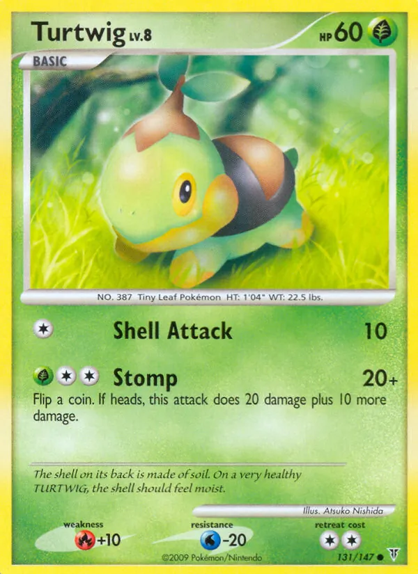 Carta Turtwig, número 131/147 da coleção Supreme Victors