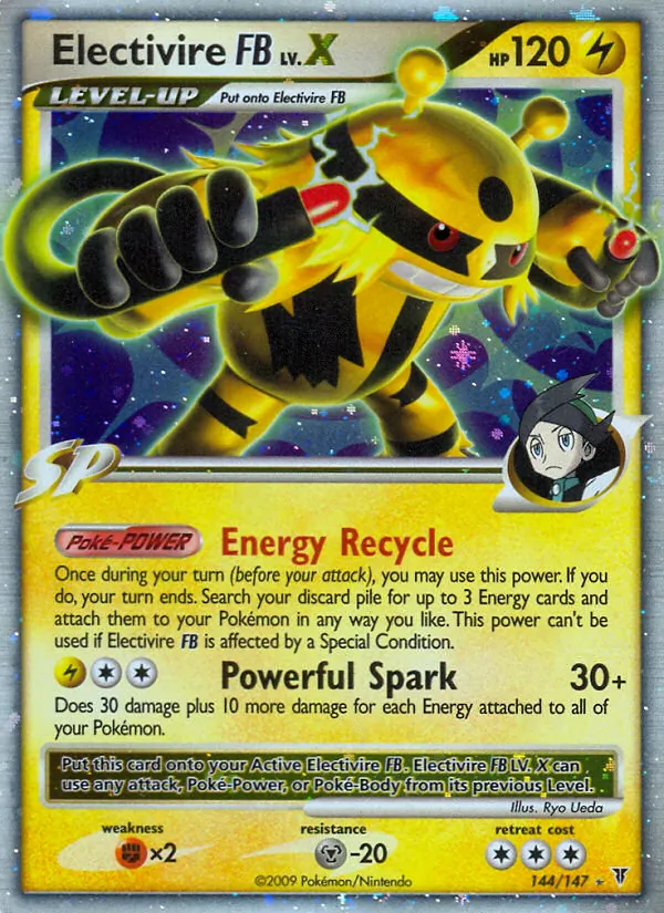 Carta Electivire FB LV.X, número 144/147 da coleção Supreme Victors