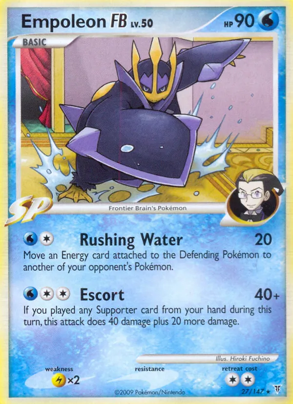 Carta Empoleon FB, número 27/147 da coleção Supreme Victors