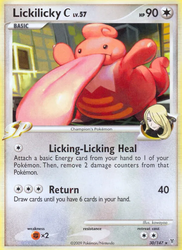 Carta Lickilicky C, número 30/147 da coleção Supreme Victors