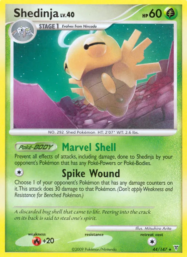 Carta Shedinja, número 44/147 da coleção Supreme Victors