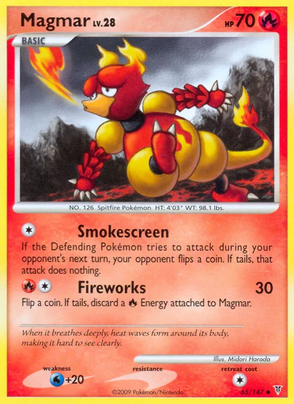 Carta Magmar, número 65/147 da coleção Supreme Victors