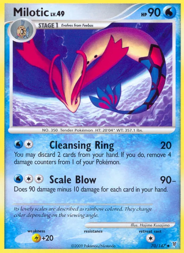 Carta Milotic, número 70/147 da coleção Supreme Victors