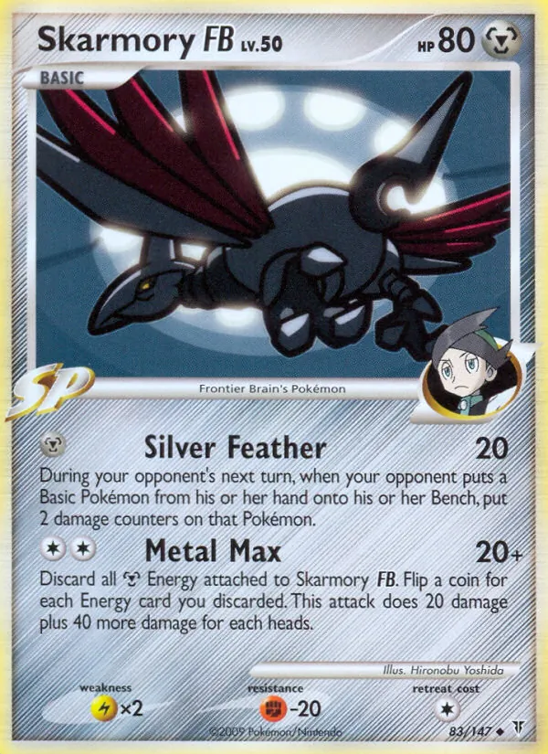 Carta Skarmory FB, número 83/147 da coleção Supreme Victors