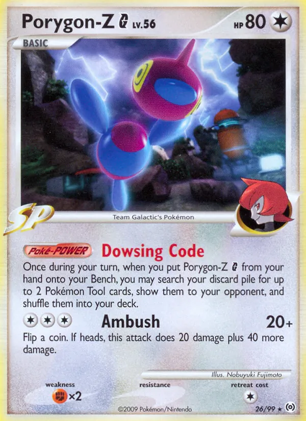Carta Porygon-Z G, número 26/99 da coleção Arceus