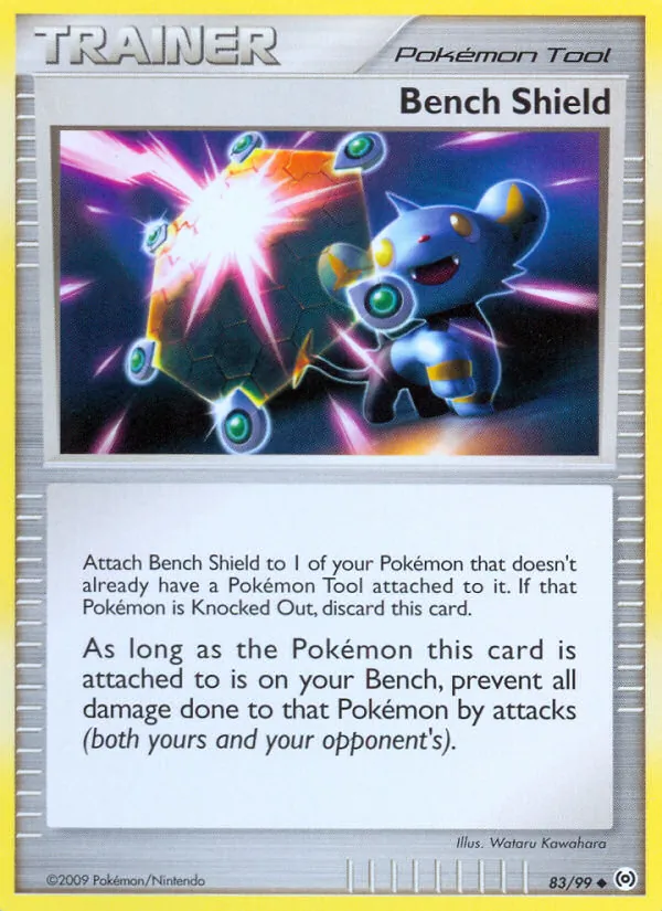 Carta Bench Shield, número 83/99 da coleção Arceus
