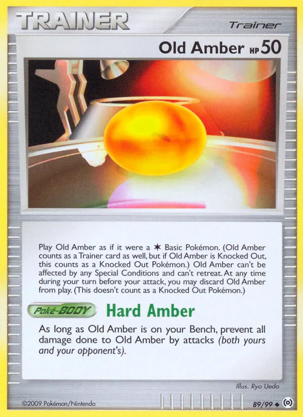 Carta Old Amber, número 89/99 da coleção Arceus