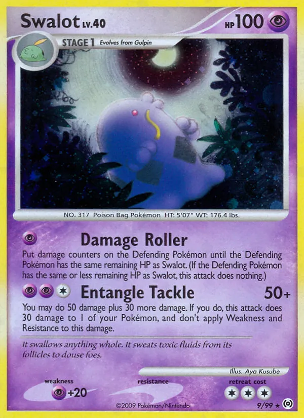 Carta Swalot, número 9/99 da coleção Arceus