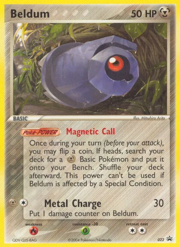Carta Beldum, número 22/40 da coleção Nintendo Black Star Promos