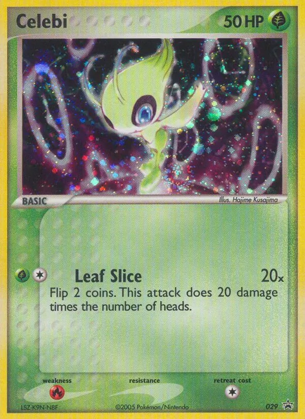 Carta Celebi, número 29/40 da coleção Nintendo Black Star Promos