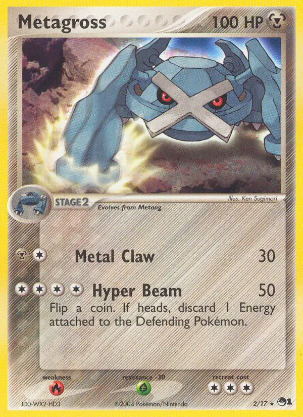 Carta Metagross, número 2/17 da coleção POP Series 1