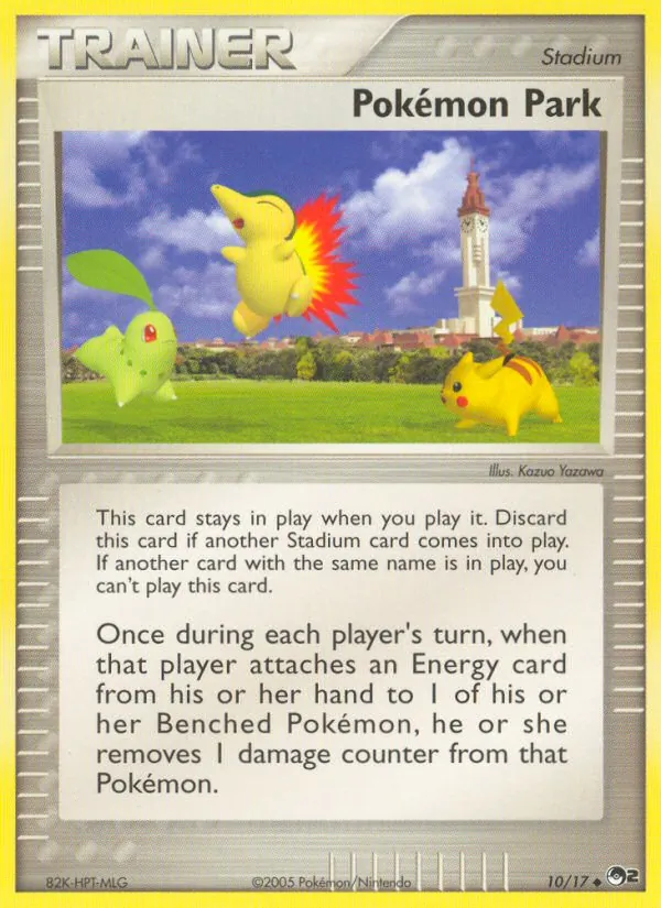 Carta Pokémon Park, número 10/17 da coleção POP Series 2