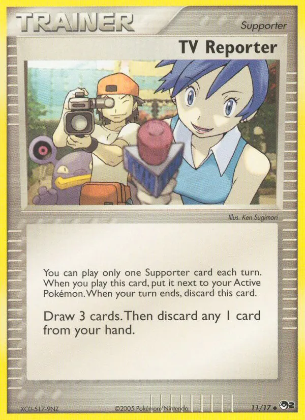 Carta TV Reporter, número 11/17 da coleção POP Series 2