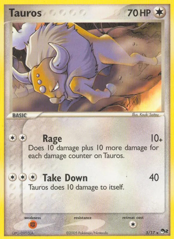 Carta Tauros, número 5/17 da coleção POP Series 2