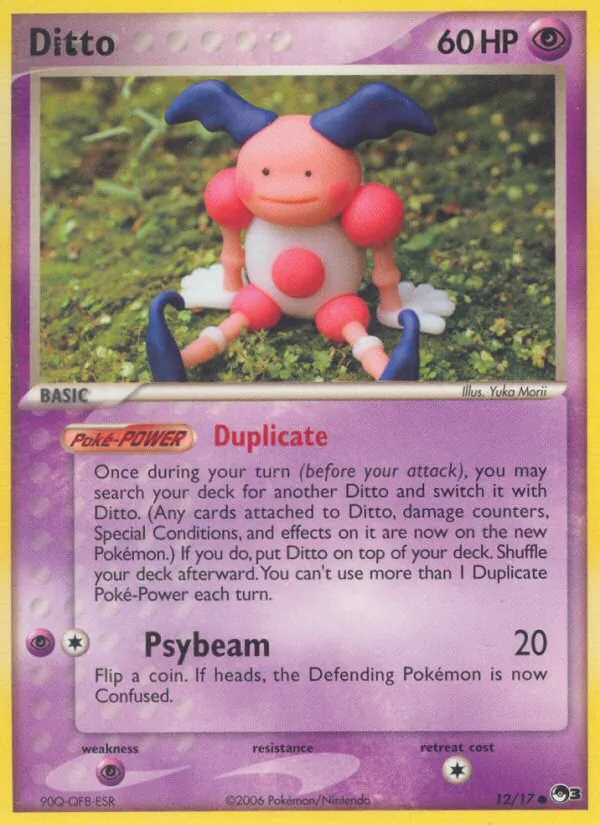 Carta Ditto, número 12/17 da coleção POP Series 3