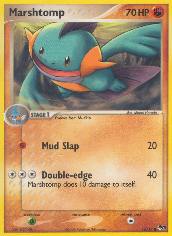 Carta Marshtomp, número 15/17 da coleção POP Series 3