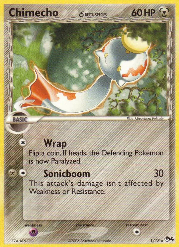 Carta Chimecho δ, número 1/17 da coleção POP Series 4