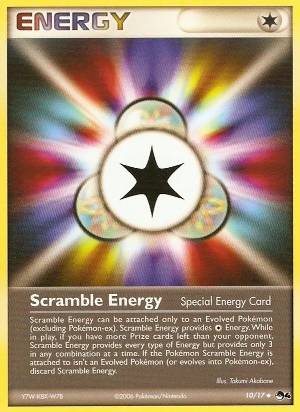 Carta Scramble Energy, número 10/17 da coleção POP Series 4