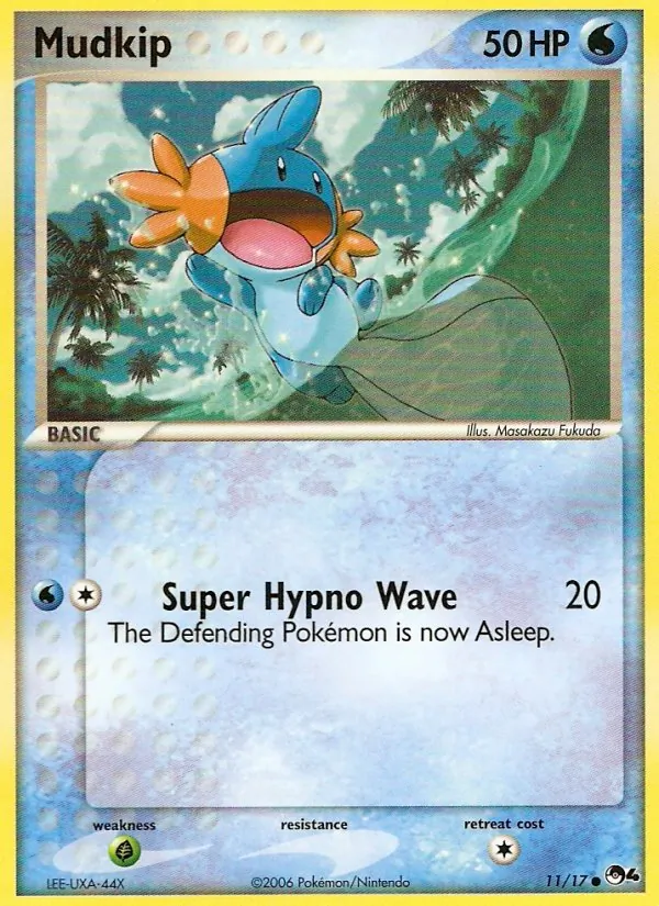 Carta Mudkip, número 11/17 da coleção POP Series 4