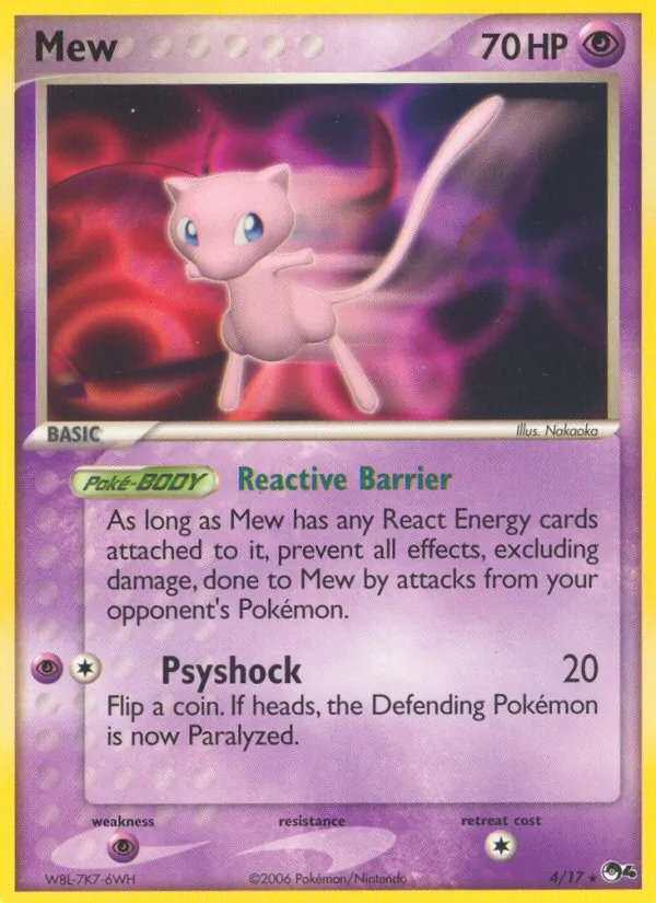 Carta Mew, número 4/17 da coleção POP Series 4