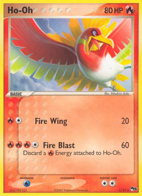 Carta Ho-Oh, número 1/17 da coleção POP Series 5
